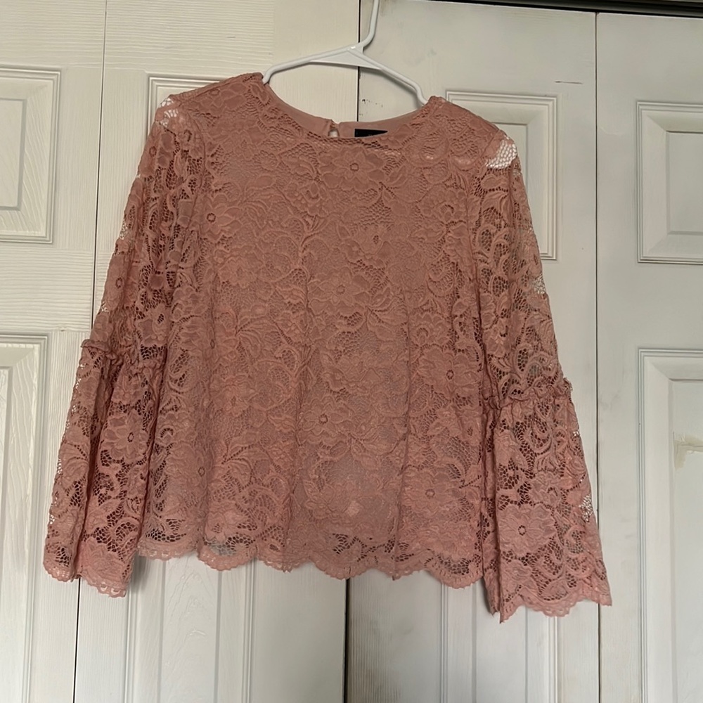 SMALL PINK NET BLOUSE